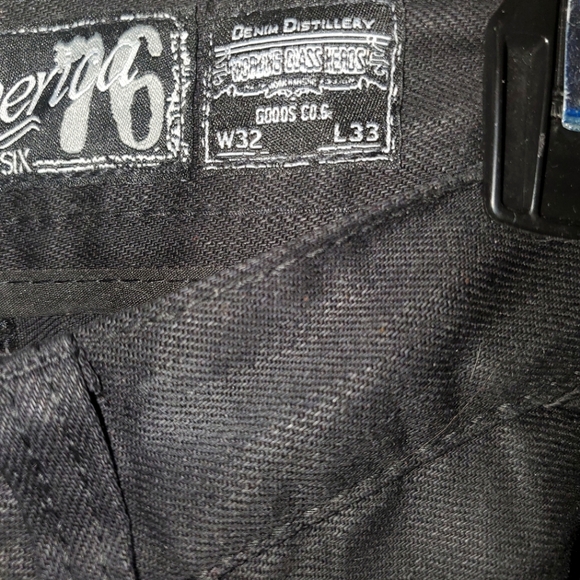 Rare Heritage America Black jeans Golden Splatter 32w 33L - Picture 9 of 9